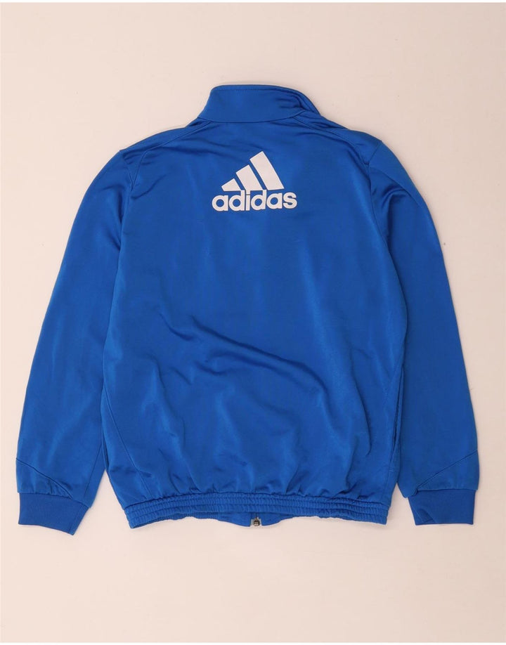 Adidas drenge grafisk træningsdragt topjakke 11-12 år Blue Colourblock