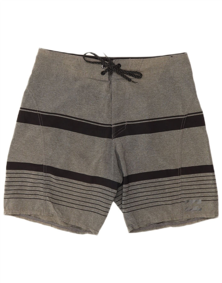 Billabong Badeshorts til mænd mellem grå stribet polyester