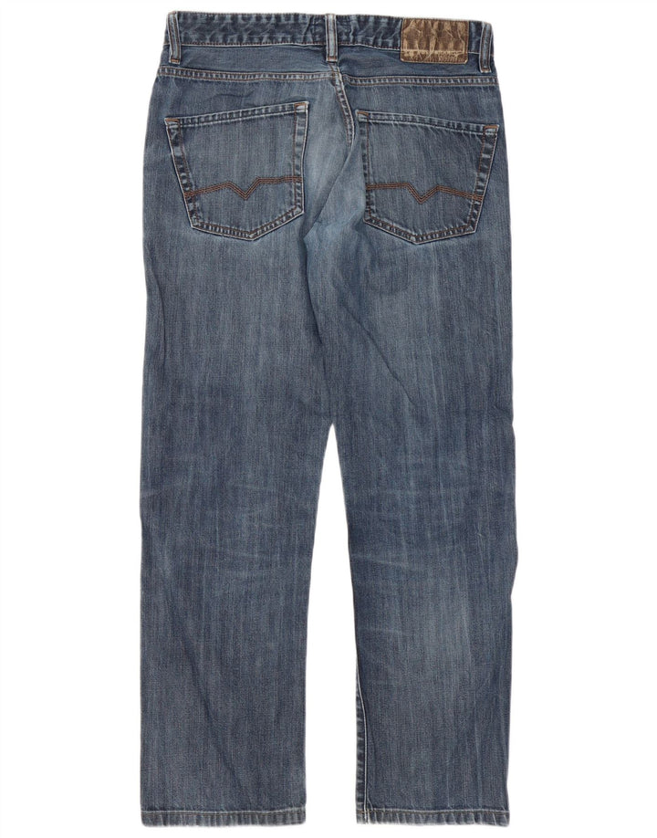Hugo Boss Straight Jeans til mænd W32 L30 Blå