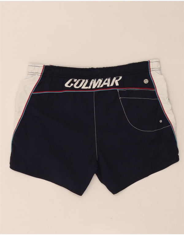 Colmar Grafiske badeshorts til mænd IT 52 XL Navy Blue Colourblock