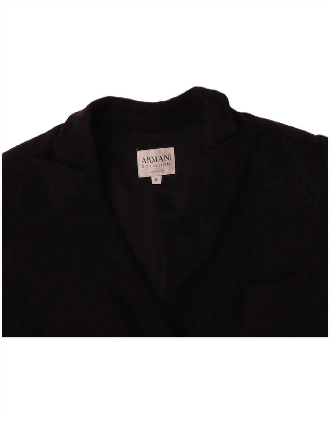 ARMANI COLLEZIONI Dame 3-knaps blazerjakke IT 48 XL Sort
