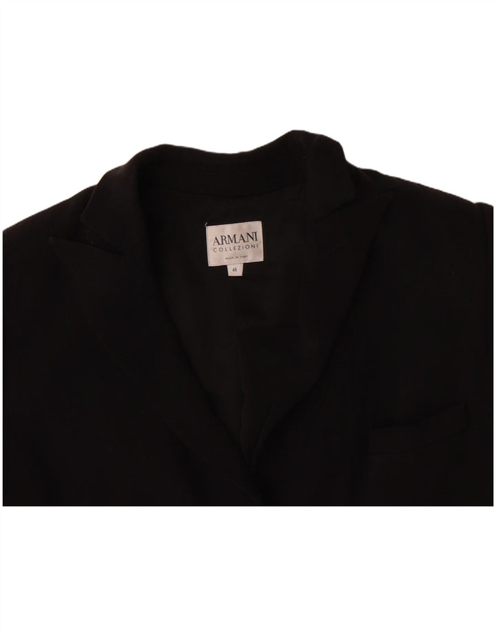 ARMANI COLLEZIONI Dame 3-knaps blazerjakke IT 48 XL Sort