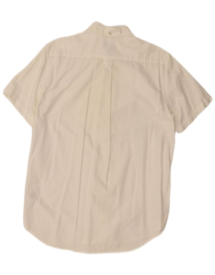 Gant Kortærmet Herreskjorte med normal pasform Størrelse 39/40 15 3/4 Medium Hvid