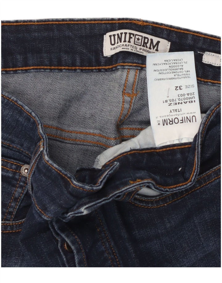 Uniform Herre Slim Jeans W32 L30 Marineblå Bomuld