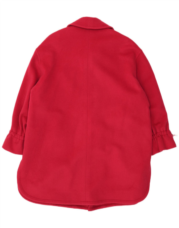 Vintage overfrakke til kvinder UK 18 XL Pink Uld
