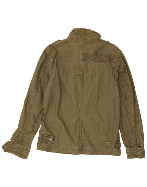 Superdry Herre Military Jacket UK 38 Medium Khaki Cotton