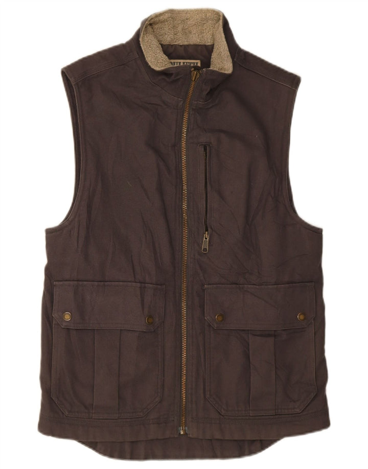 Duluth Trading Herre Utility Gilet UK 36 Small Brown Cotton