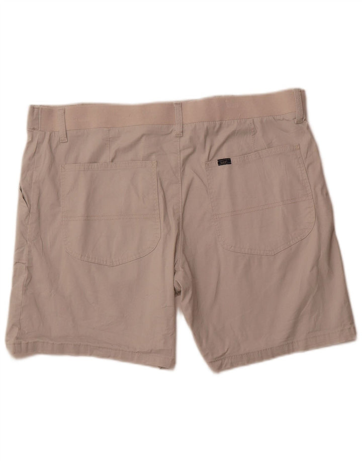 LEE Casual Shorts til kvinder US 18 2XL W38 Beige Bomuld