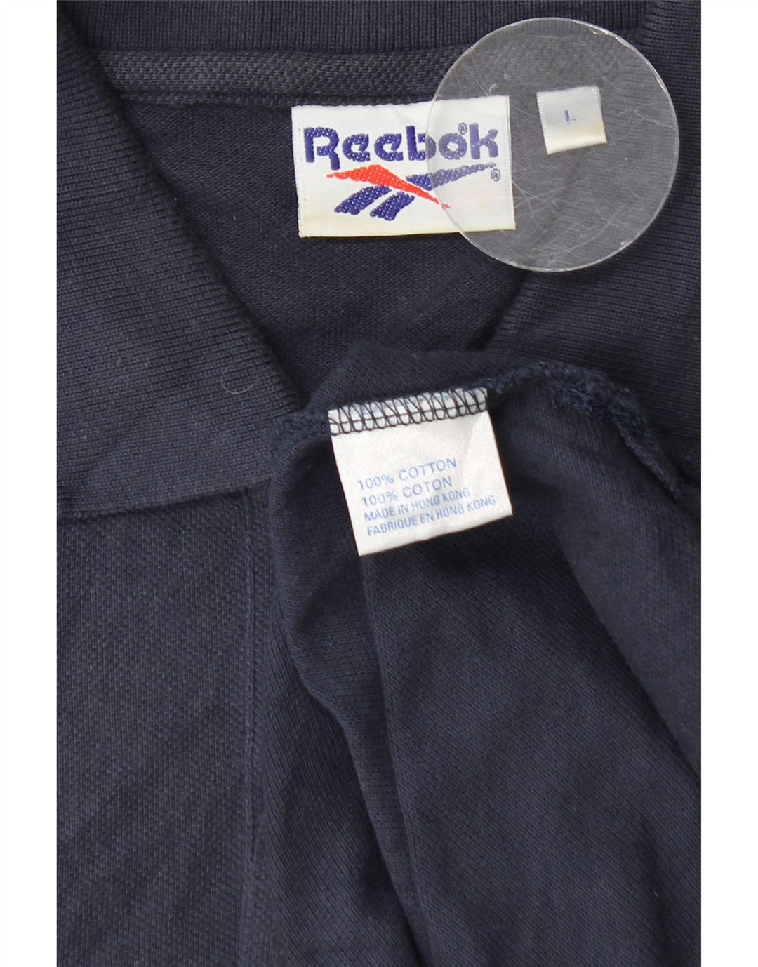 Reebok herre poloshirt Stor marineblå bomuld