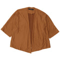 Zara dame cardigan top 3/4 ærmer UK 14 medium brun