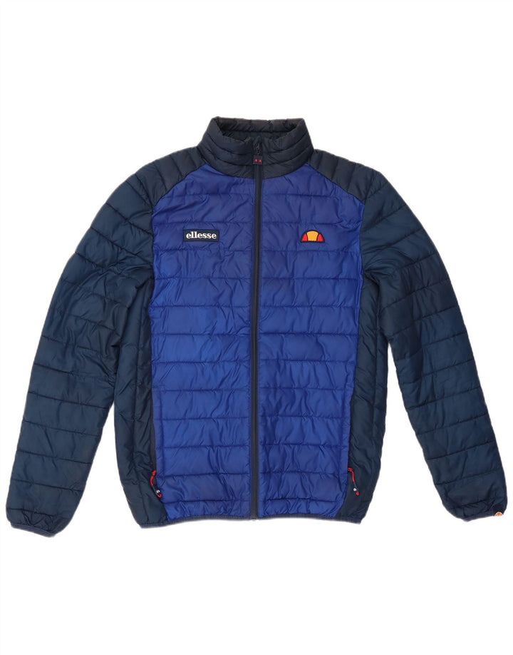 Ellesse Herre polstret jakke UK 36 Small Blue Colourblock Polyester