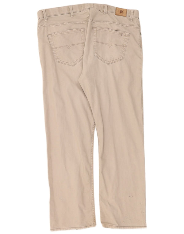Marks & Spencer Herre Blue Harbor Straight Jeans W40 L31 Grå Bomuld