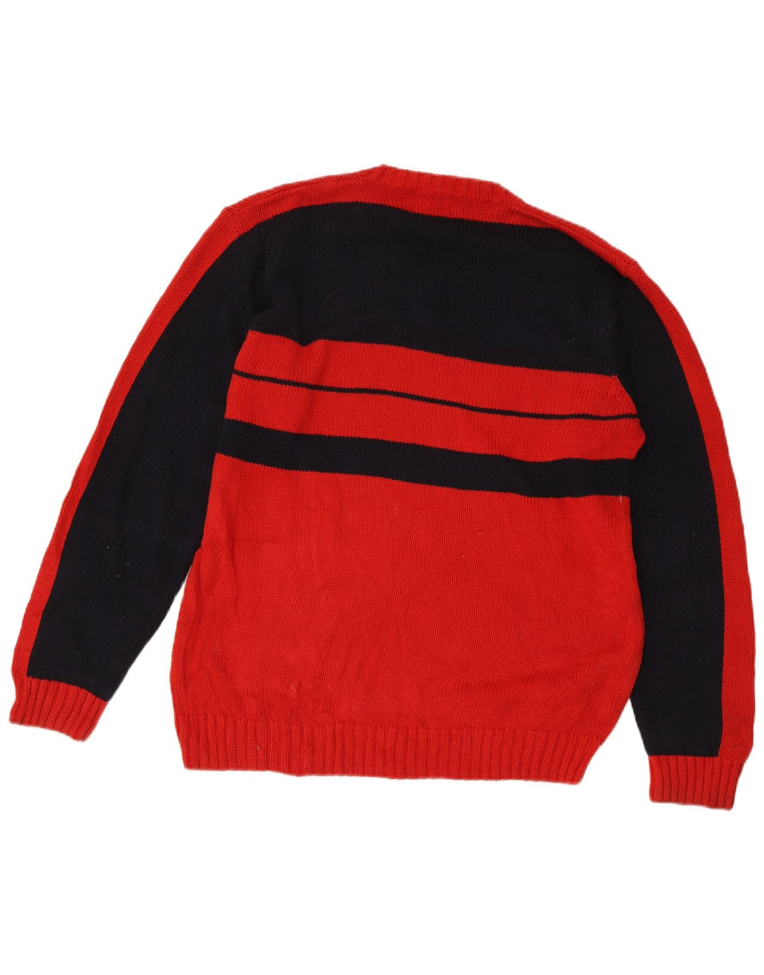 Kappa Herre V-hals sweater Medium Rød Colourblock Bomuld