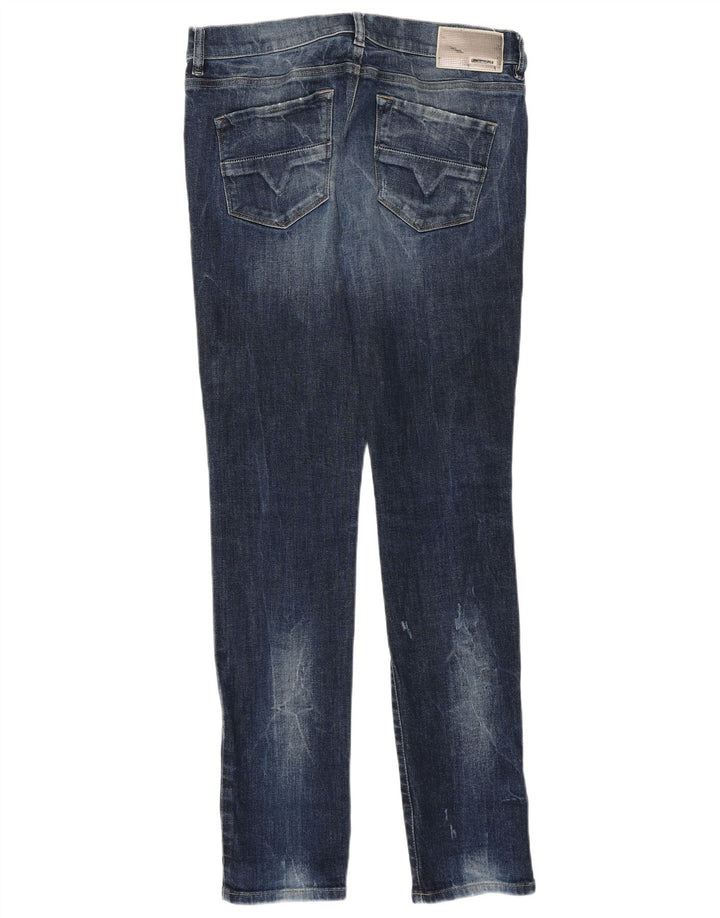 DIESEL Dame HI-VY Super Slim Straight Jeans W32 L29 Blå