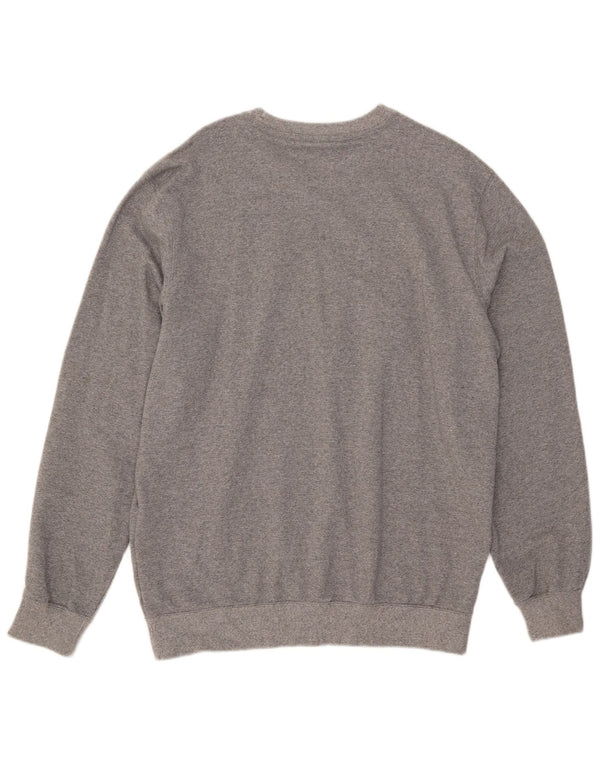 Champion Herre Sweatshirt Jumper 2XL Grå Flecked Bomuld