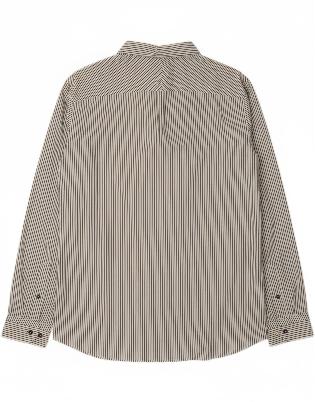 TIMBERLAND Mens Regular Fit Shirt XL Grey Striped Cotton Vintage Timberland and Second-Hand Timberland from Messina Hembry 