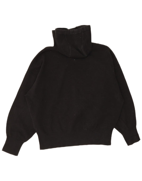 Cos Oversized hættetrøje til kvinder UK 14 Medium Sort bomuld
