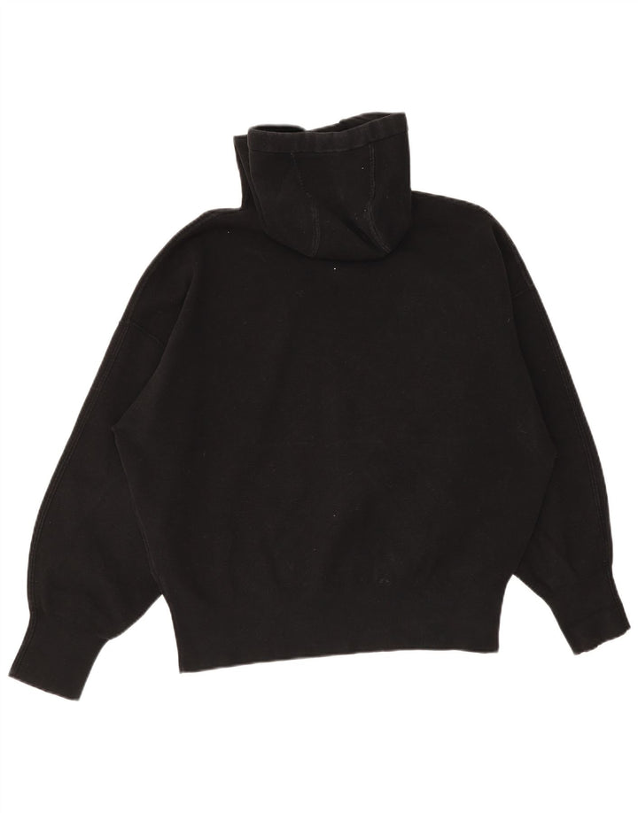 Cos Oversized hættetrøje til kvinder UK 14 Medium Sort bomuld