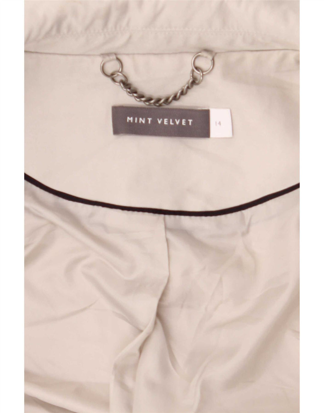MINT VELVET Dameoverfrakke UK 14 Medium Grey Polyester