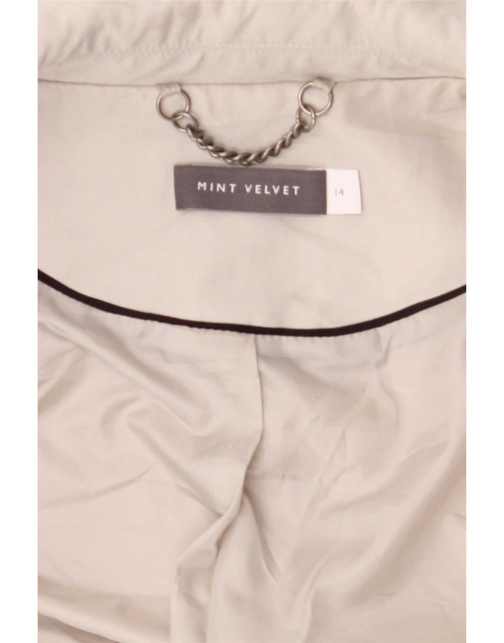 MINT VELVET Dameoverfrakke UK 14 Medium Grey Polyester