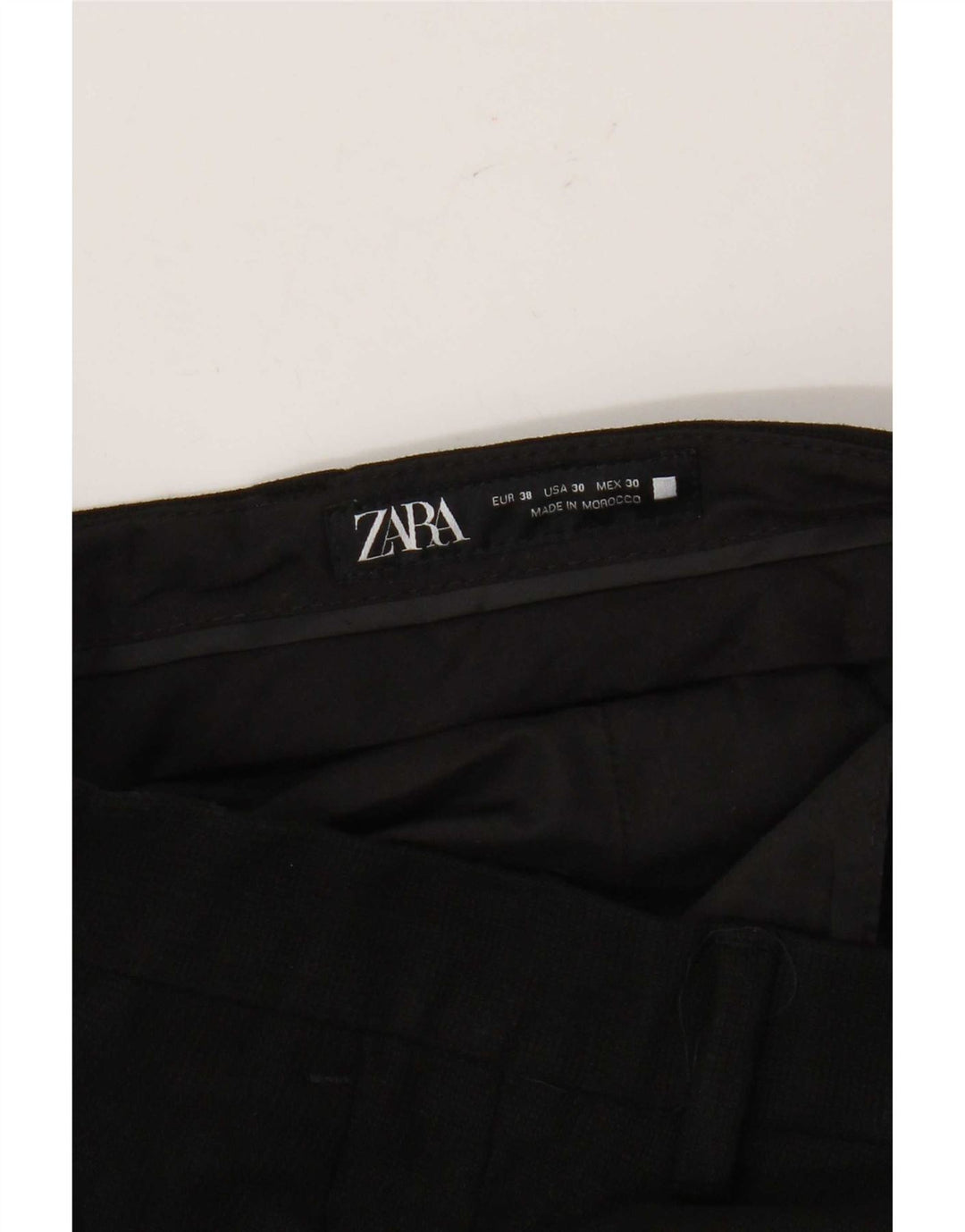 Zara Herre Lige Capri Bukser EU 38 Small W30 L20 Sort