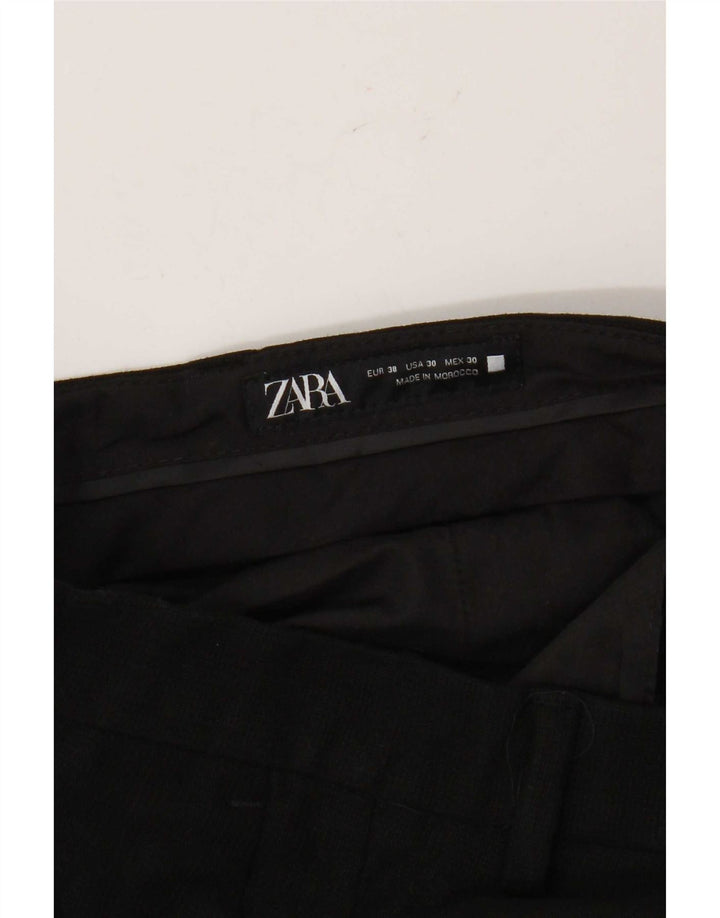 Zara Herre Lige Capri Bukser EU 38 Small W30 L20 Sort