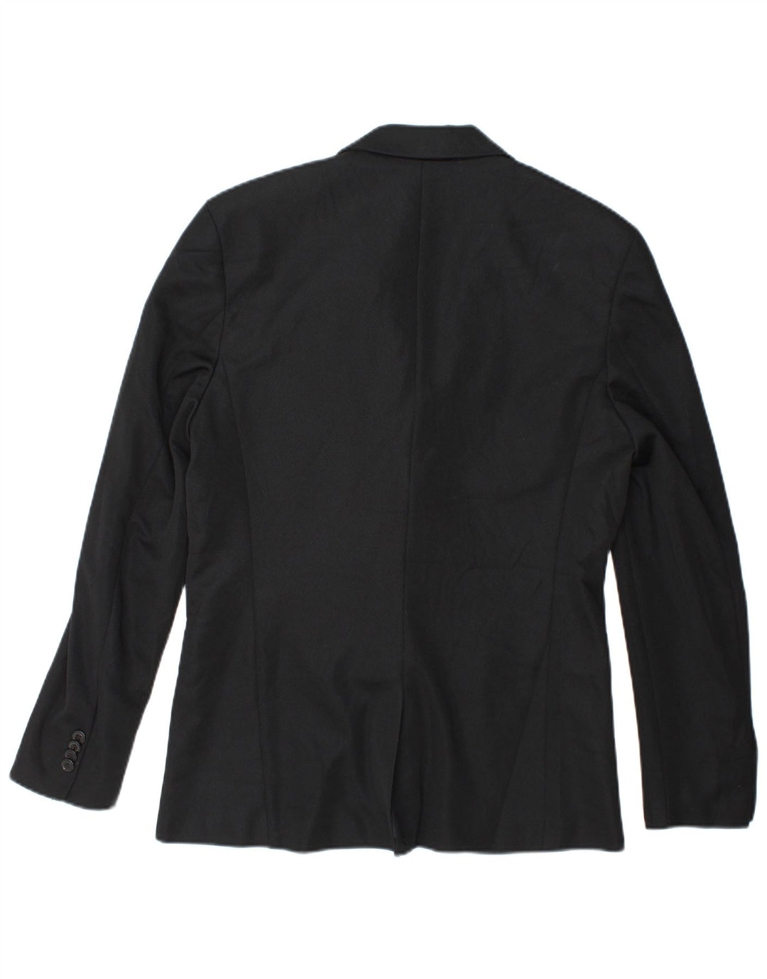 Zara Herre 2-knaps blazerjakke UK 40 Stor sort polyester