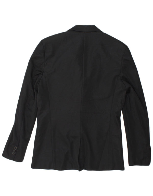 Zara Herre 2-knaps blazerjakke UK 40 Stor sort polyester