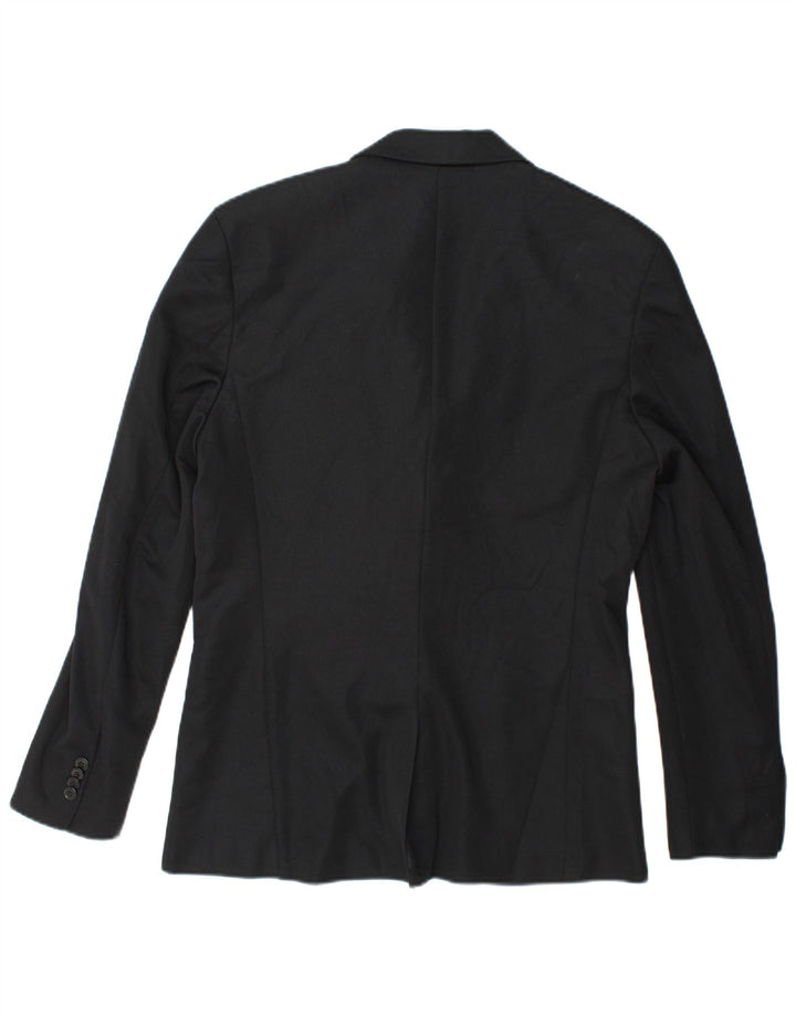 Zara Herre 2-knaps blazerjakke UK 40 Stor sort polyester
