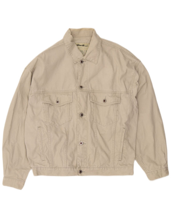 EDDIE BAUER Bomberjakke til mænd UK 38 Medium Beige Bomuld