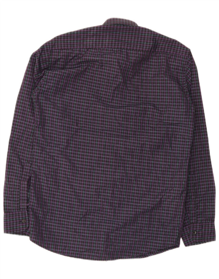 Pierre Cardin Herre Regular Fit skjorte str. 15 Medium Lilla ternet