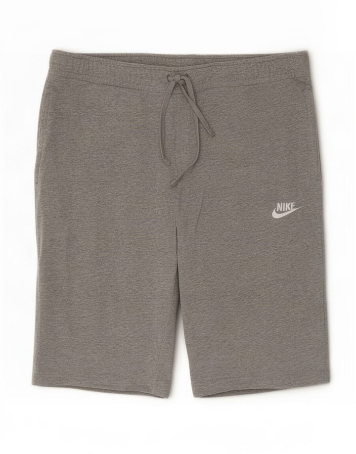 Nike sportsshorts til mænd, mellemgrå flækkede