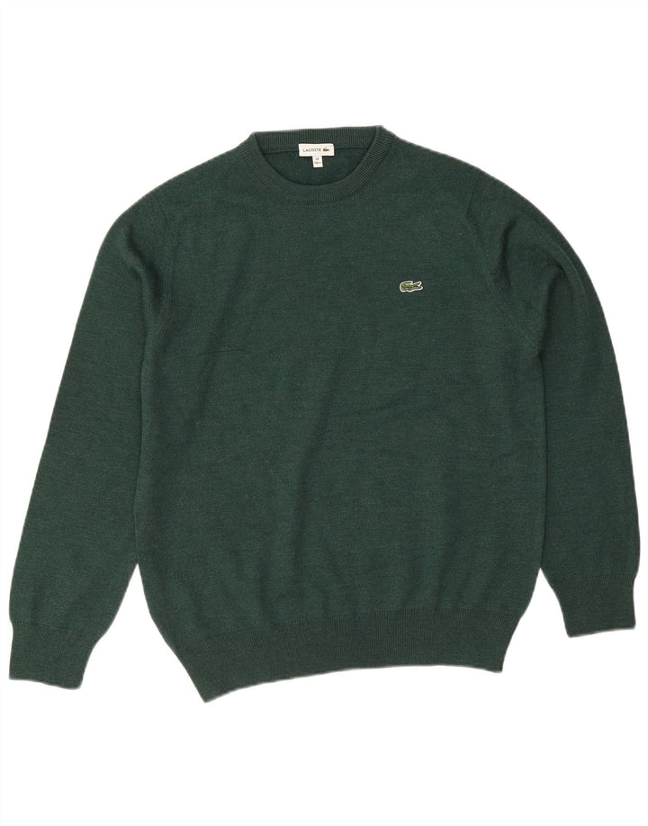 Lacoste drenge sweater med rund hals 13-14 år grøn uld