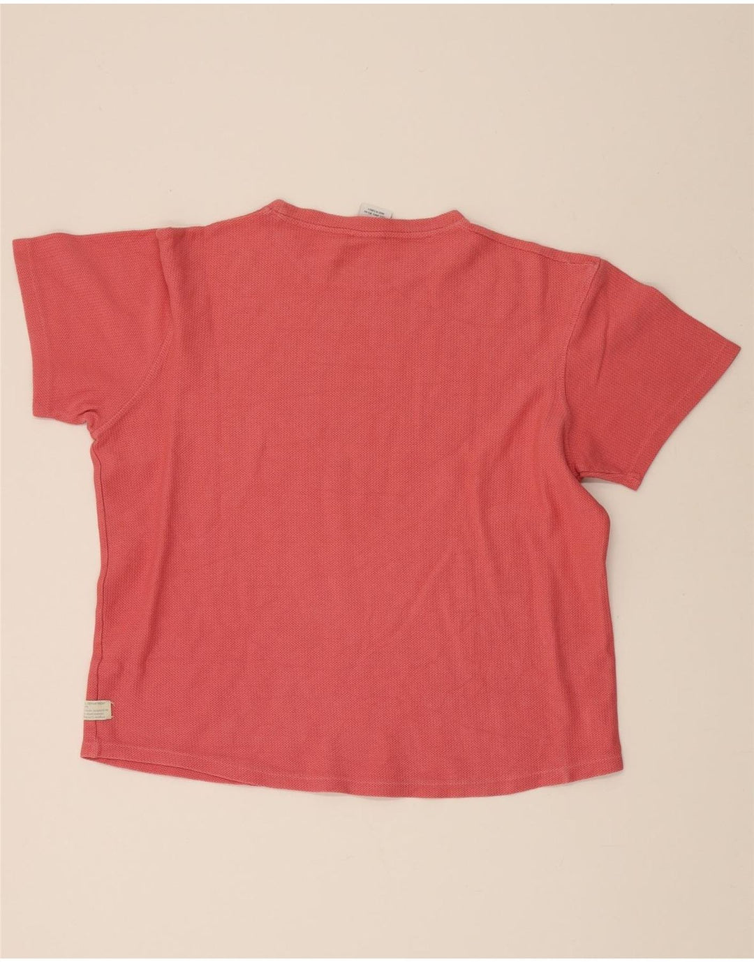 ZARA Womens T-Shirt Top UK 16 Large Red Cotton Vintage Zara and Second-Hand Zara from Messina Hembry 