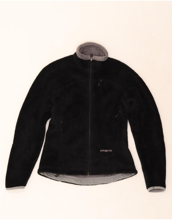 Patagonia Dame Fleecejakke UK 6 XS Sort Polyester