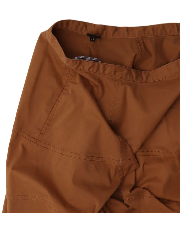 ASPESI Womens A-Line Skirt IT 44 Medium W30 Brown Cotton