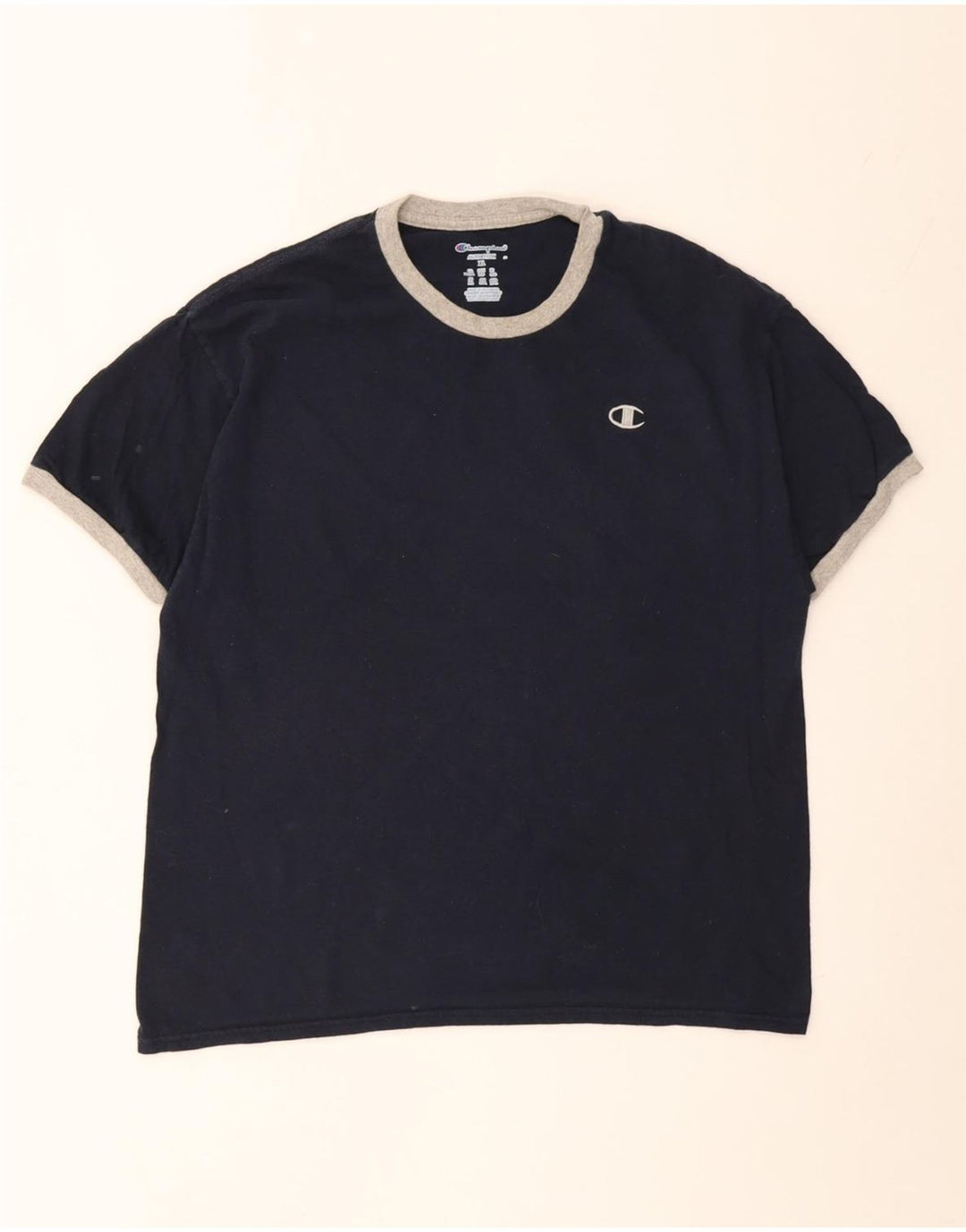 CHAMPION Mens T-Shirt Top XL Navy Blue