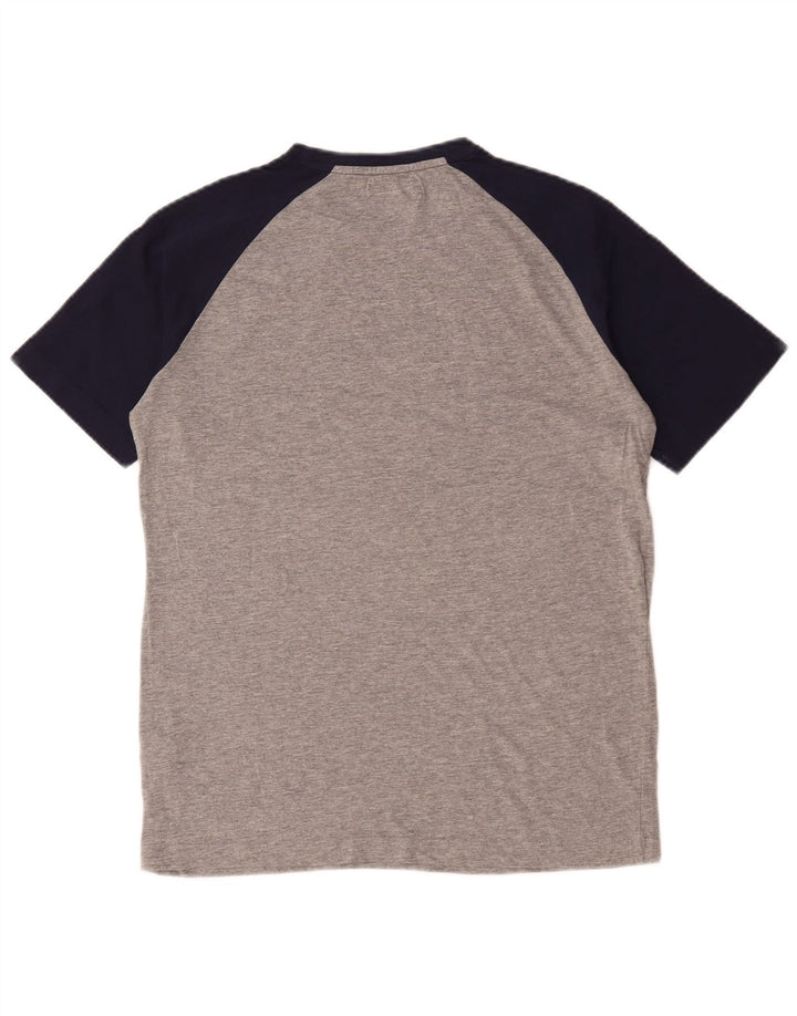 Kappa Herre grafisk T-shirt Top Mellemgrå Colourblock Bomuld