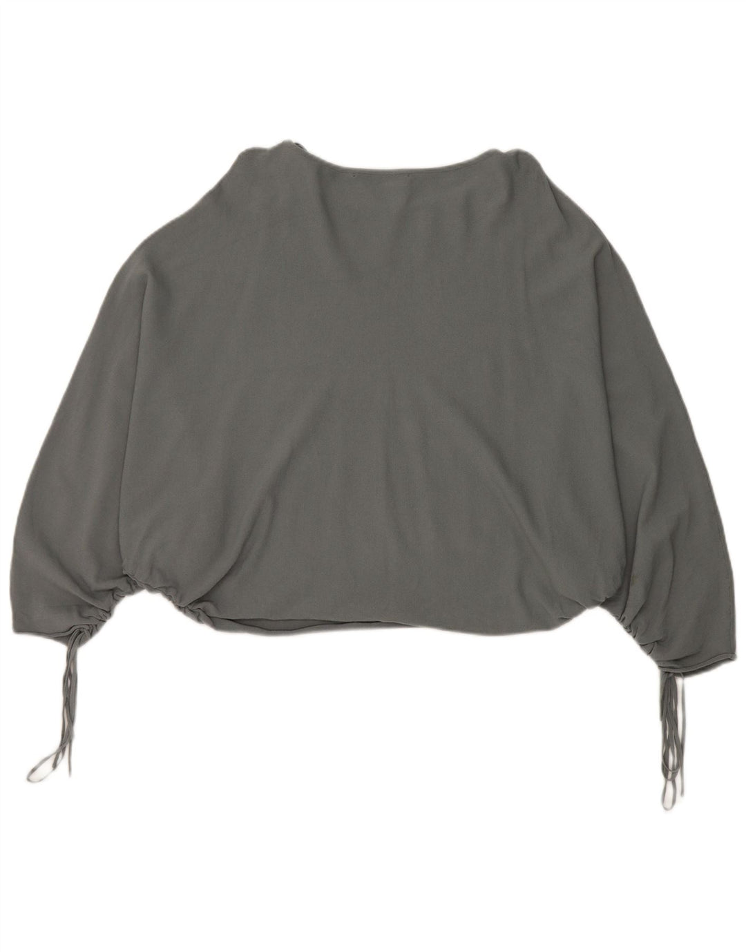 Zara Batwing Bluse Top UK 14 Medium Grå