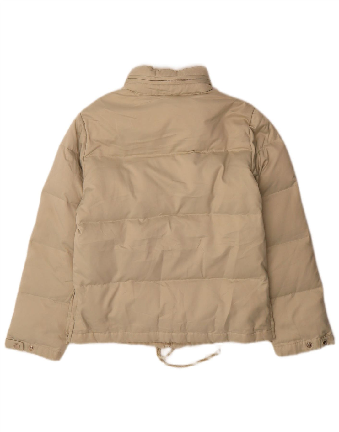 Zara Polstret hættejakke til kvinder EU 38 Lille beige polyester