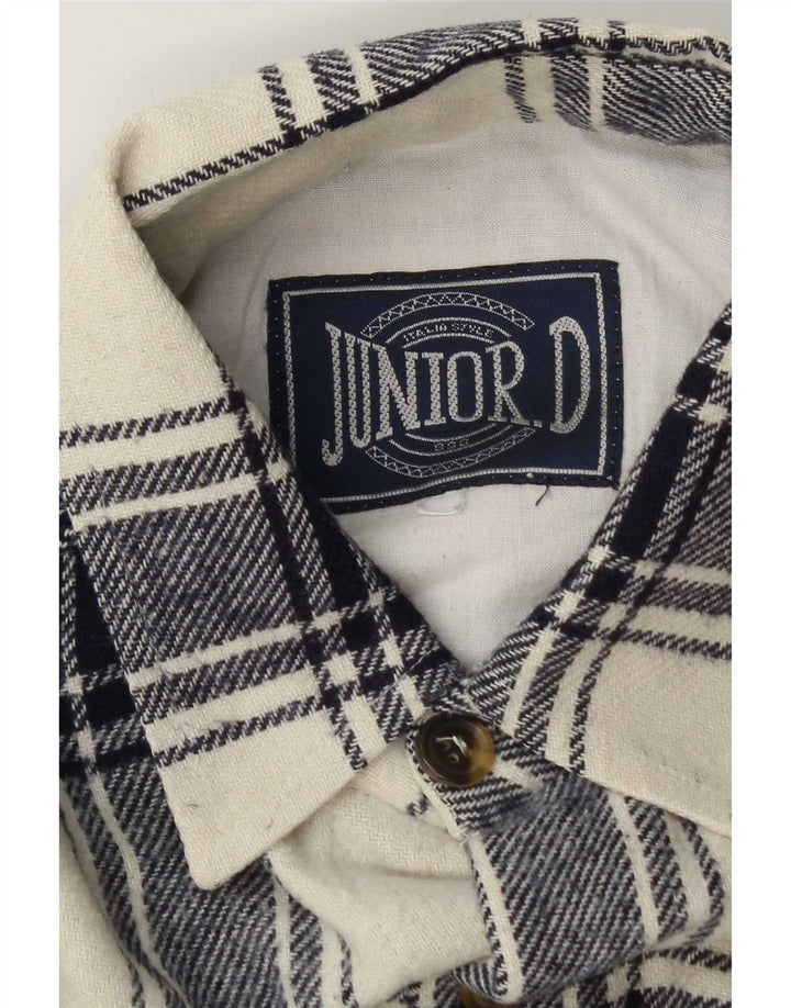 Junior.D Herre Flanellskjorte XL Off White Plaid