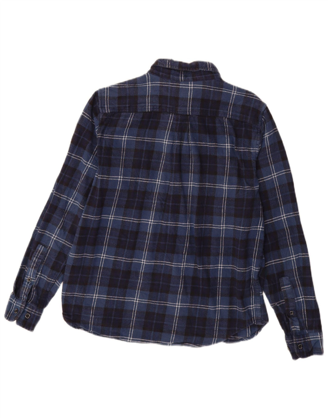 Eddie Bauer Herre Flanellskjorte Medium Navyblå Ternet Bomuld