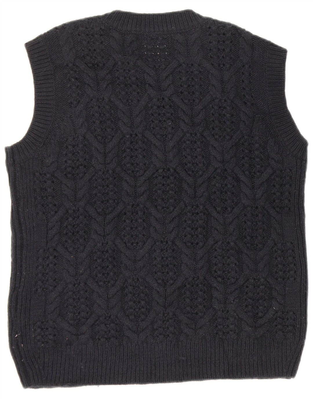 Marks & Spencer Damevest Tank Top UK 14 Medium Navy Blue Acryl