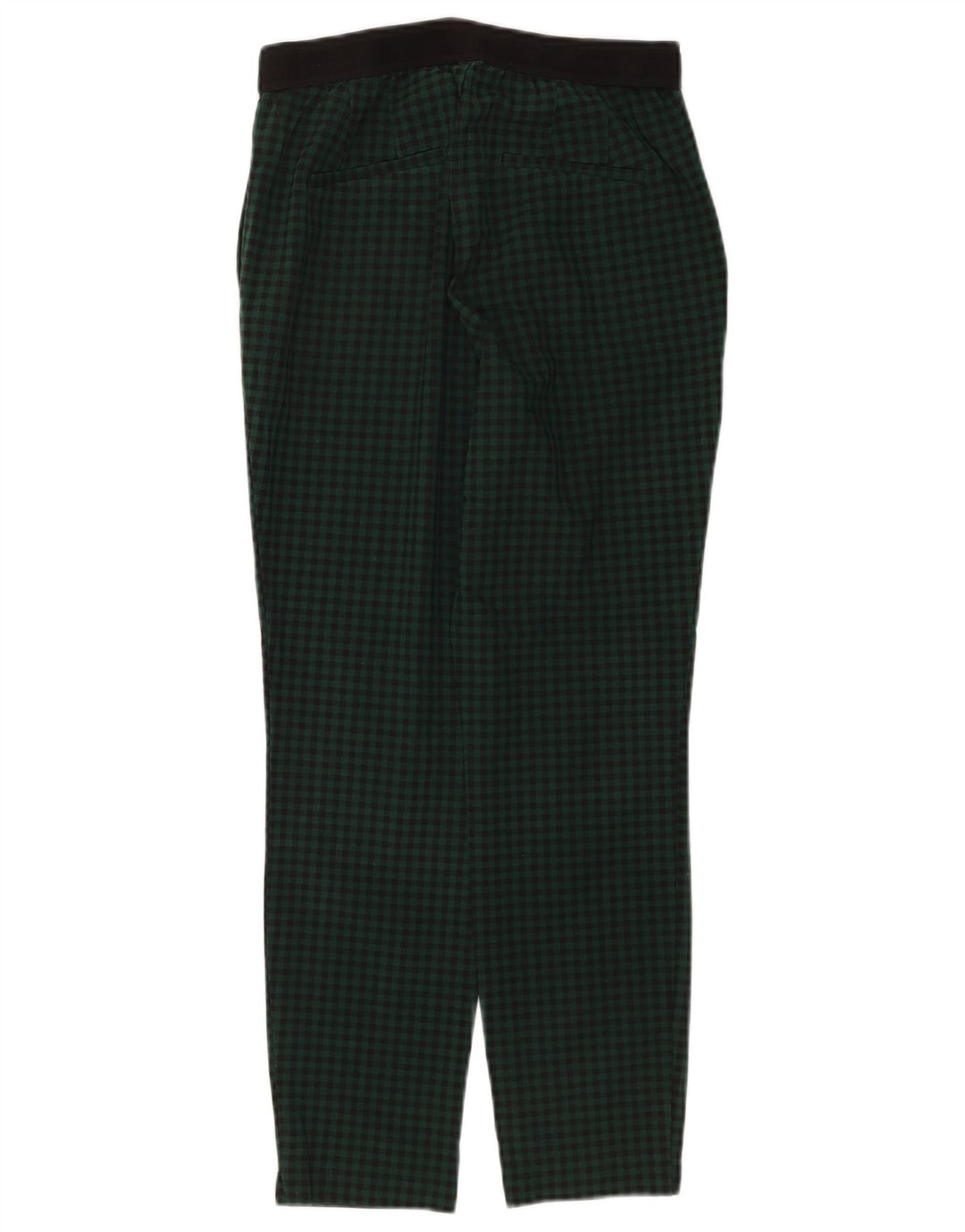 Zara Slim Chino Bukser Medium W28 L26 Grøn Ternet polyester