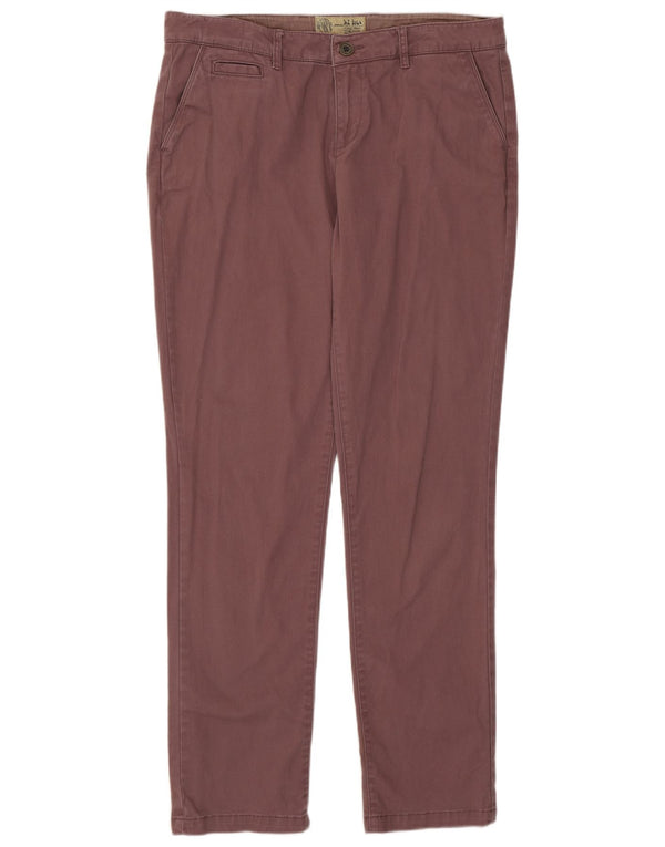 Fat Face Dame Slim Chino Bukser UK 14 Large W34 L31 Lilla Bomuld