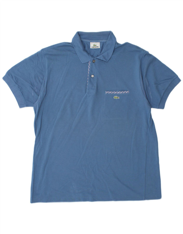 Lacoste Poloskjorte til mænd str. 4 Medium Blå Bomuld