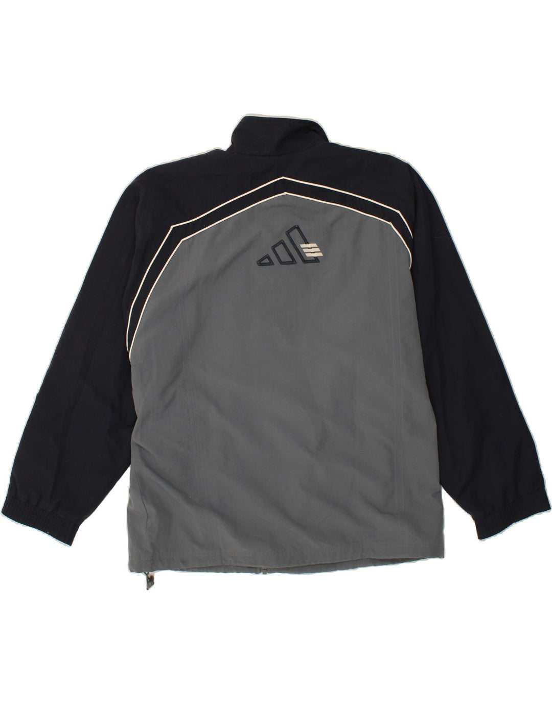 ADIDAS Boys Tracksuit Top Jacket 15-16 Years Grey Colourblock Vintage Adidas and Second-Hand Adidas from Messina Hembry 