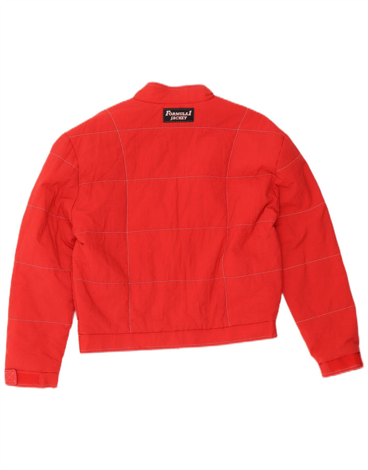 Parmalat Herre Formel 1 grafisk racerjakke UK 36 Lille rød nylon
