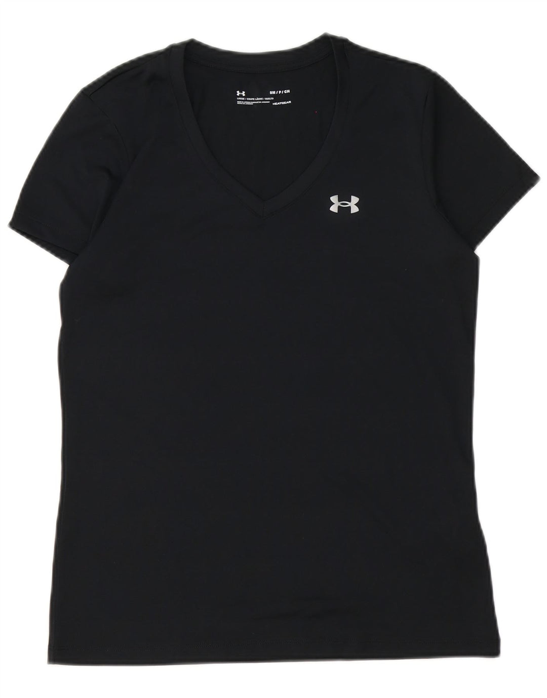 Under Armour Herre Heat Gear T-Shirt Top Lille Sort Polyester