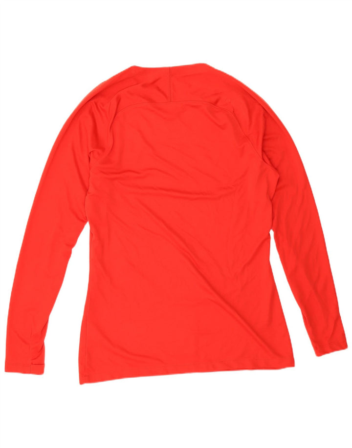 Nike Herre Dri Fit Slim Fit Grafisk Top Langærmet Stor Rød Polyester